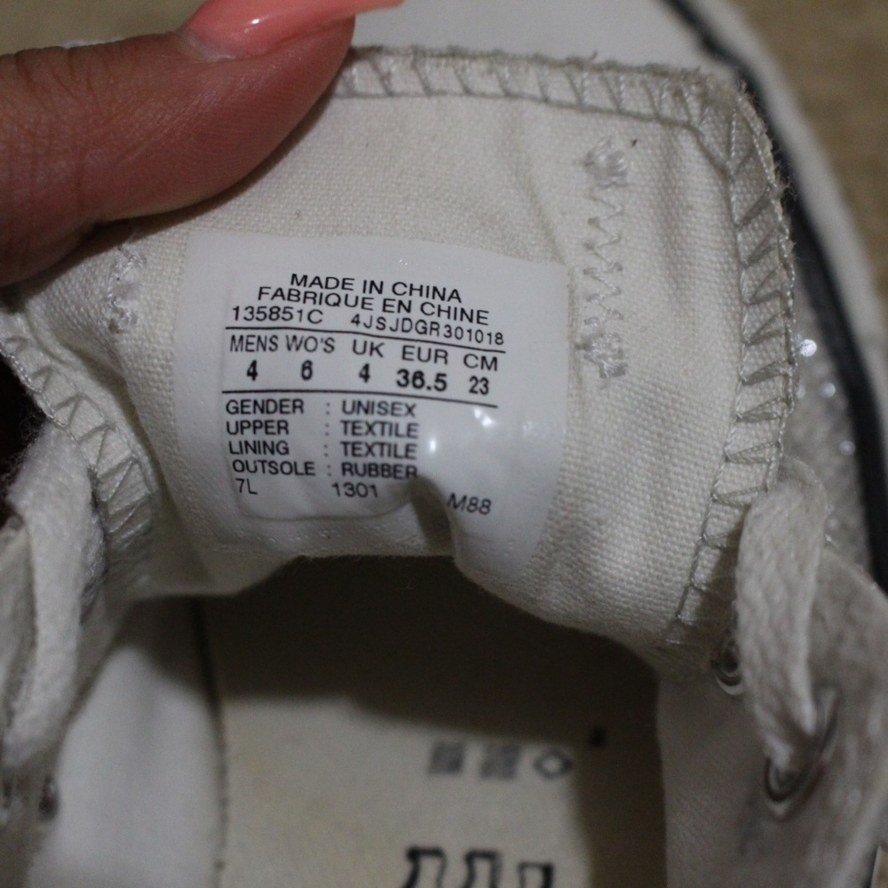 Silver Sequined Converse - Picture 4 of 4